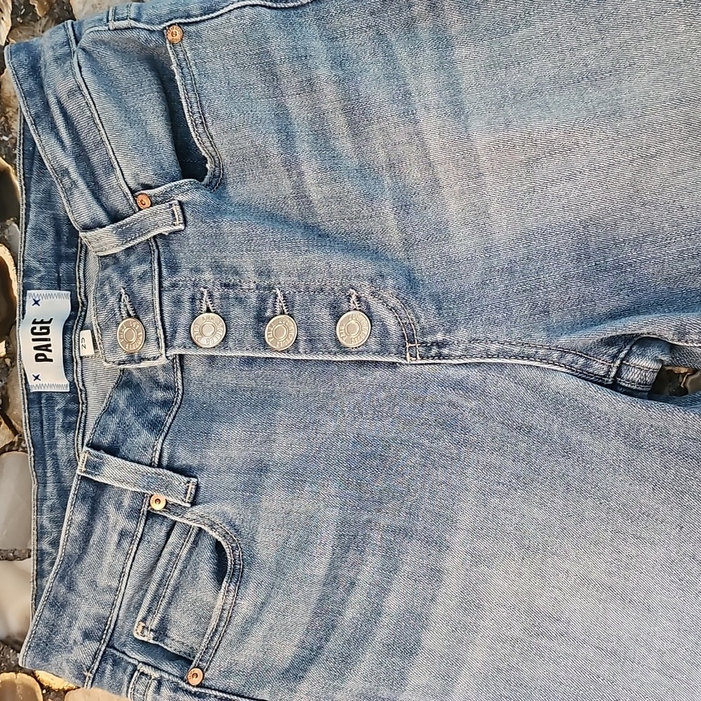 PAIGE Women's High Rise Light Blue Jeans